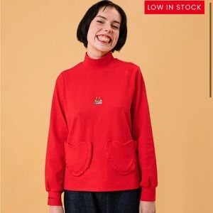 Kina&tam love shack mock neck